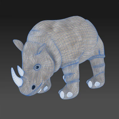 Мягкая игрушка, носорог ДЬЮНГЕЛЬСКОГ — Вид 3