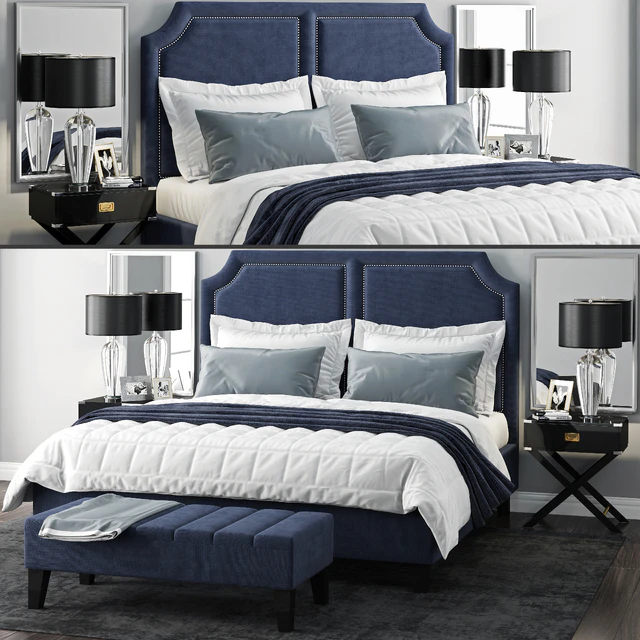 Bed Sanibel Queen Upholstered — Descargar