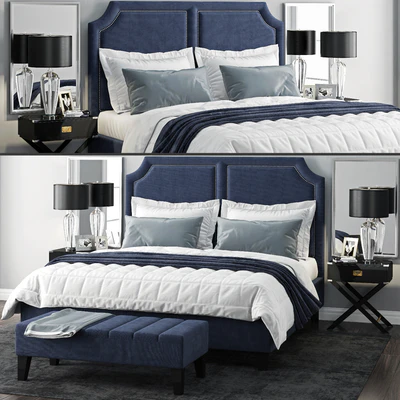 Bed Sanibel Queen Upholstered — Ver 1