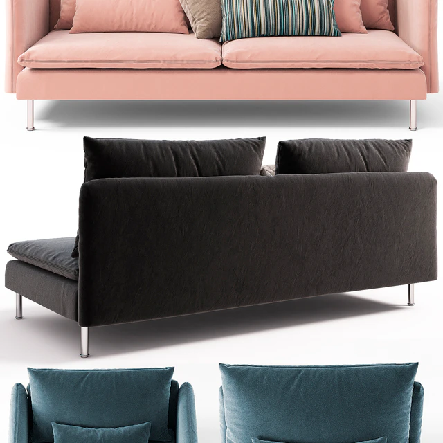 Sofas, chairs, couch, ottoman Ikea SODERHAMN — Descargar