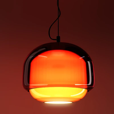 Светильник из цветного стекла, Kinoko — Вид 4