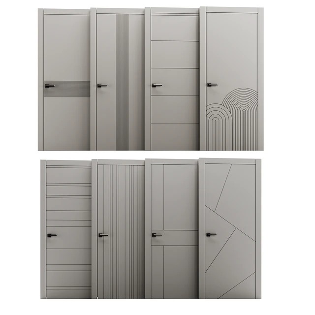 Set of interior doors LINEA. — Descargar