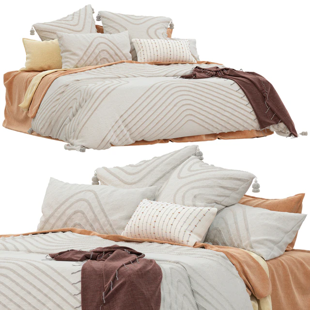 Adairs Ollie Tufted Vanilla Quilt Cover — Скачать