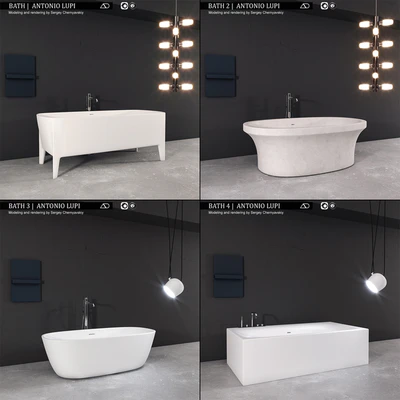 Bath collection Antonio Lupi (4 Bath) — Ver 1