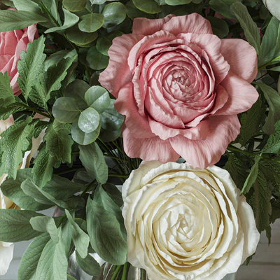 Flower Set 049 pink and white rose — Ver 5
