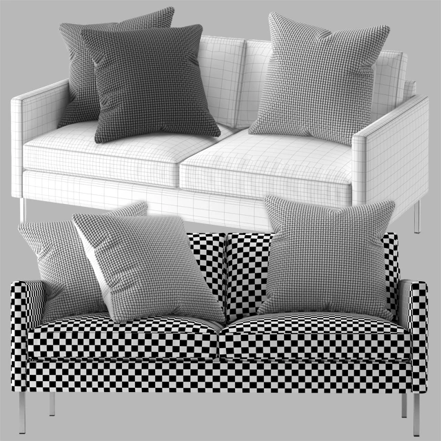 Crate and Barrel / Studio Series Customizable Loveseat — Descargar