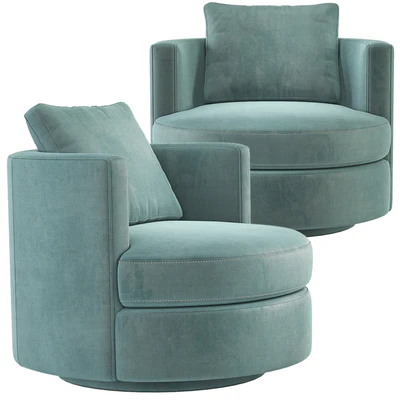 Wren Swivel Chair Restoration Hardware RH — View 4