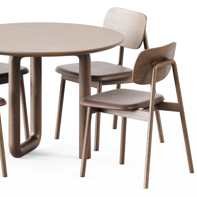 Mono Table by Objects and Ideas and Wooden Klara Chair by Moroso — Скачать
