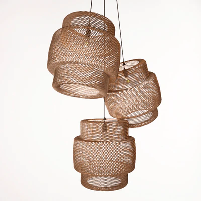 Wicker chandelier — Ver 1