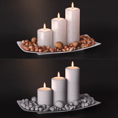 candle and nuts — Ver 2
