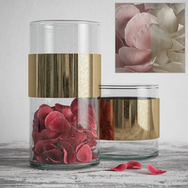 NORDAL vases with brass band — Descargar