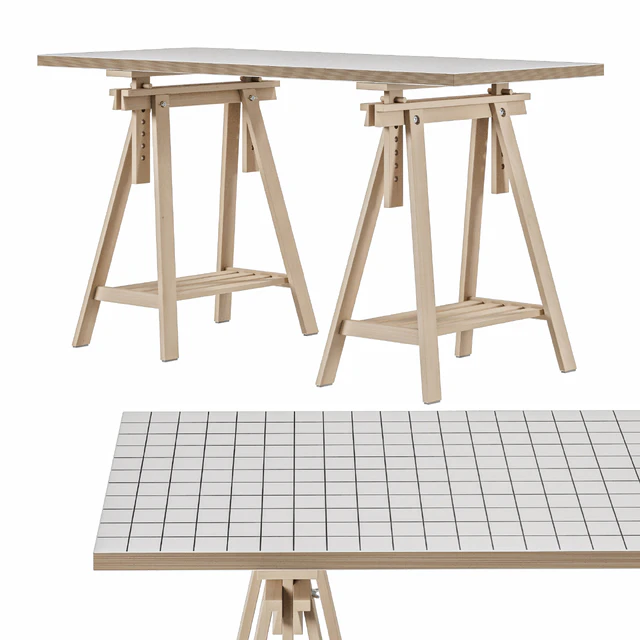 Стол рабочий IKEA MÅLSKYTT / MITTBACK / LAGKAPTEN — Скачать
