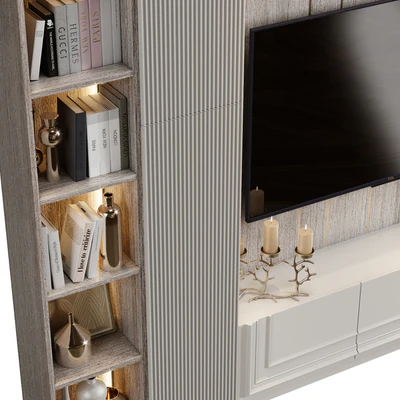 Neoclassical TV wall 020 — Ver 3