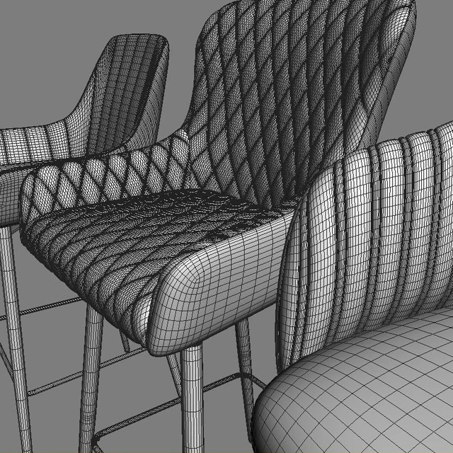 Bar chair, semi-bar Hamburg, Mint, Dylan — Descargar