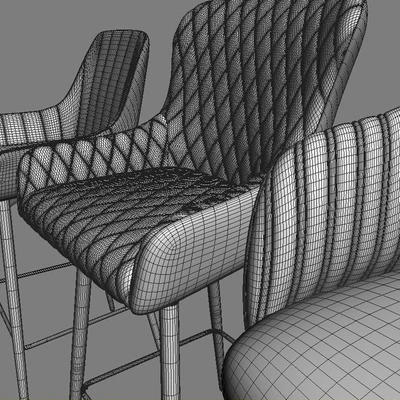 Bar chair, semi-bar Hamburg, Mint, Dylan — Ver 3