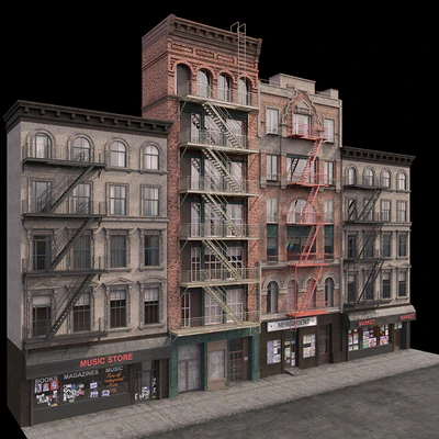 New York Brooklyn buildings fasads — Вид 1