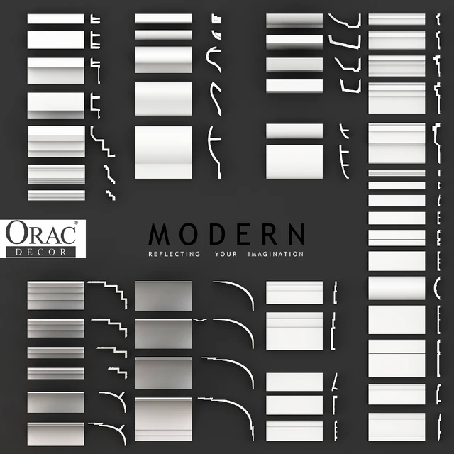 Collection of moldings, cornices and skirting boards Orac Decor, Modern (51 profile) — Download