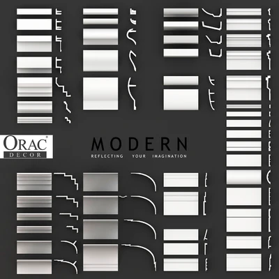 Collection of moldings, cornices and skirting boards Orac Decor, Modern (51 profile) — download