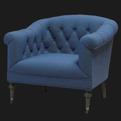 Eichholtz Bentley Chair Blue — Вид 1