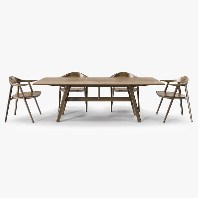 BassamFellows Mantis Side Chair & Kant Table — Descargar