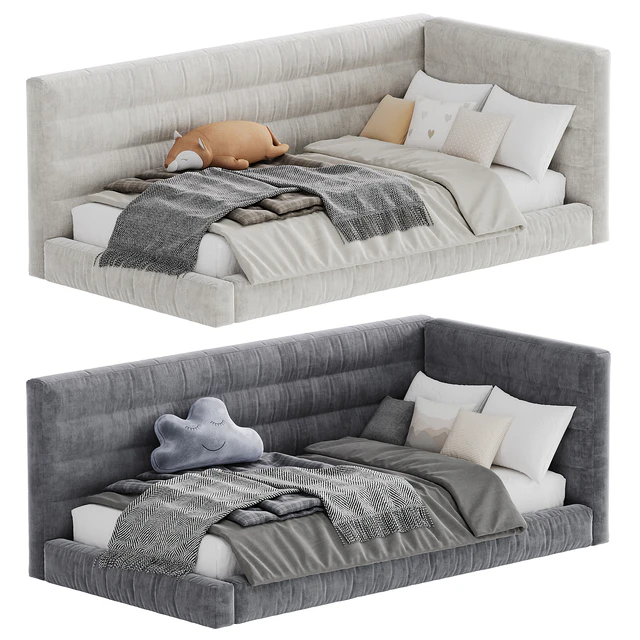 Кровать Hudson Upholstered Corner Bed 7 — Скачать