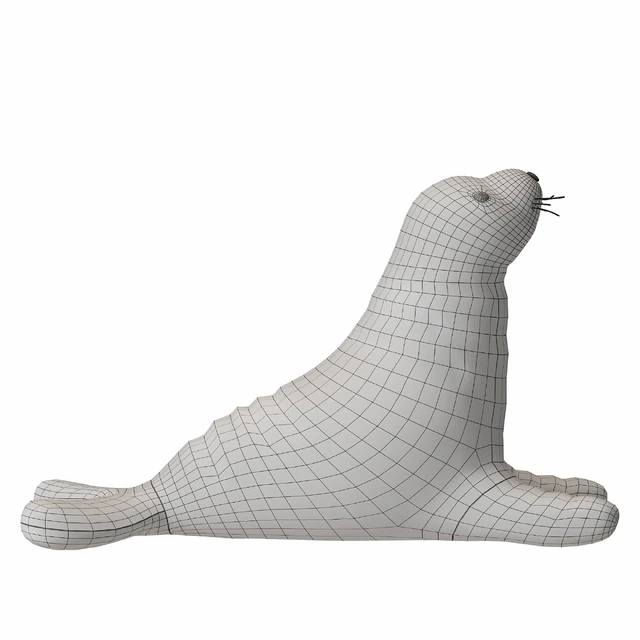 White Seal Plush Toy — Скачать