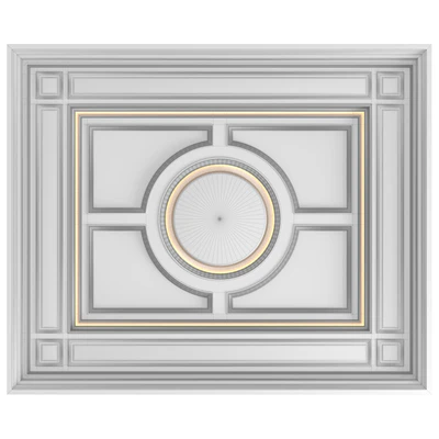 Кессонный потолок с подсветкой в классическом стиле .Modern coffered illuminated ceiling — Вид 4