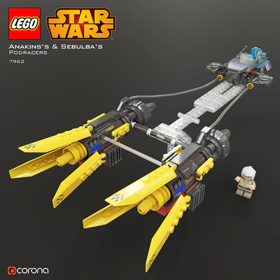 LEGO SW Anakin's & Sebulba's Podracers — Вид 3