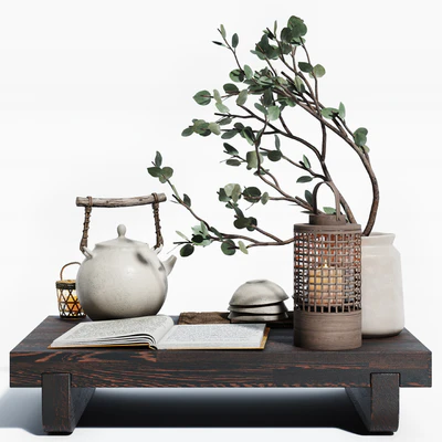 Warm colored tea set — Ver 3