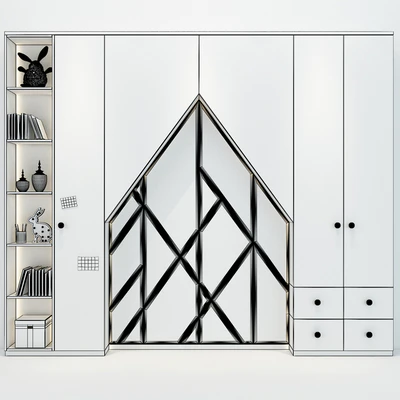 Cabinet with headboard 188 — Ver 3