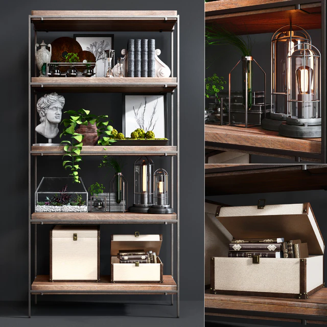 Стеллаж Pottery Barn BARTON BOOKCASE — Скачать