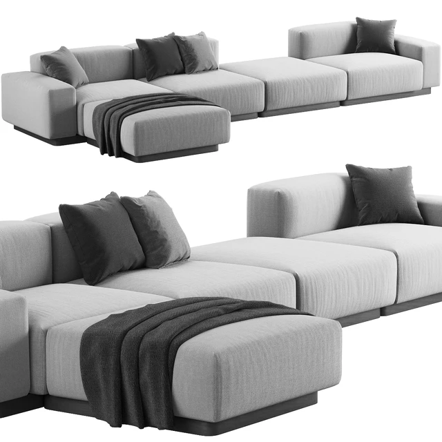 003 Soft modular sofa 4 seat by Vitra — Скачать