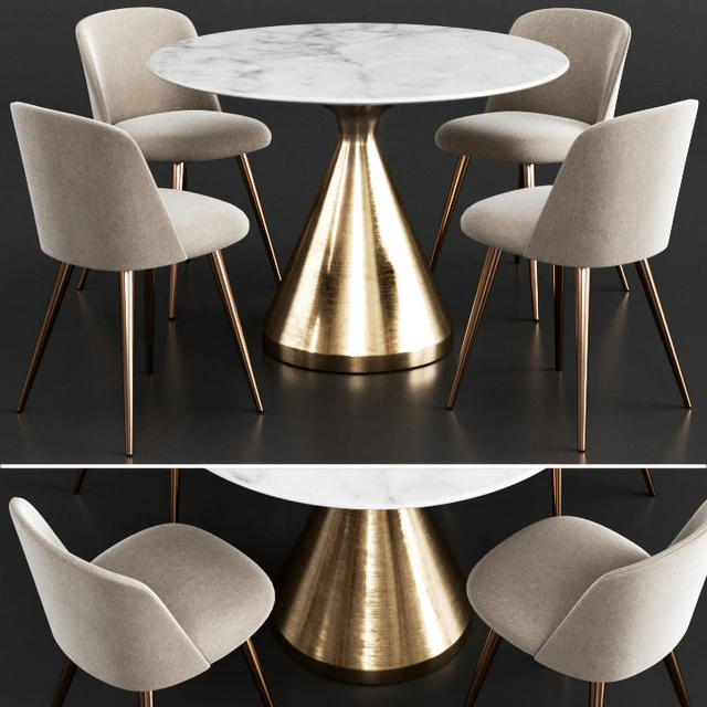 West Elm Dinning Set 9 — Скачать