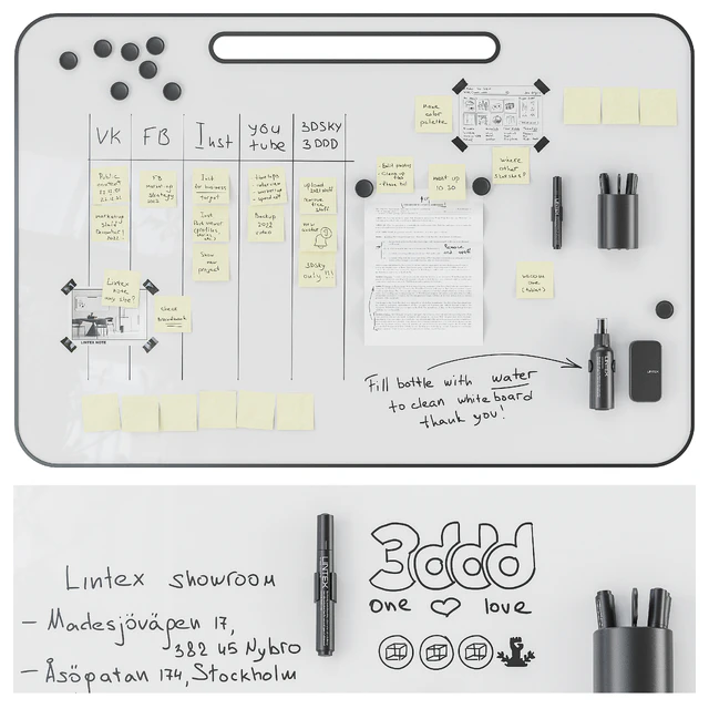 Маркерная доска магнитная перегородка флипчарт Lintex ONE Flipchart, NOTE — Скачать