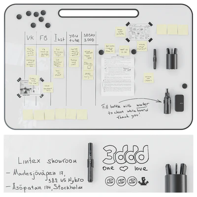 Маркерная доска магнитная перегородка флипчарт Lintex ONE Flipchart, NOTE — Вид 4