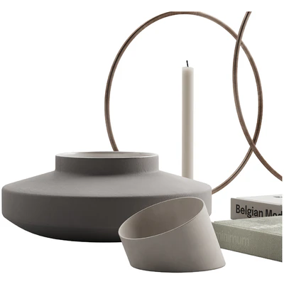 056 Living Decor Set Minimum Neutral Pack 01 — Вид 6
