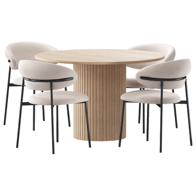Ferrara chair Hill table — Ver 3
