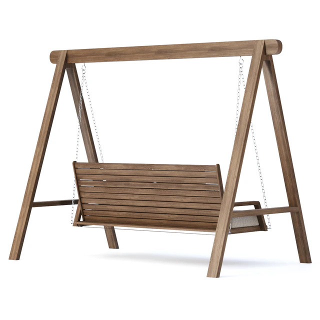 Mary wooden double garden swing MR45 by Bpoint Design / Деревянные садовые качели — Скачать