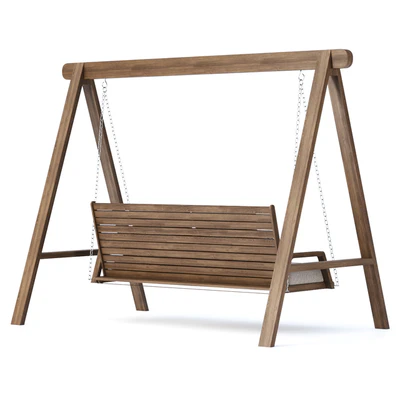 Mary wooden double garden swing MR45 by Bpoint Design / Деревянные садовые качели — Вид 5