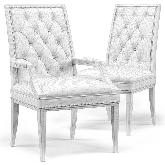 Cheska Upholstered Tufted Chairs — Скачать