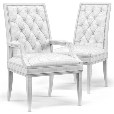 Cheska Upholstered Tufted Chairs — Вид 3