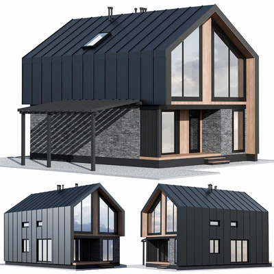 Barnhouse with carport — Ver 1
