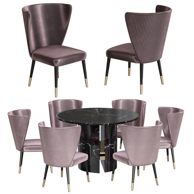 Minotti Chair and table — Скачать