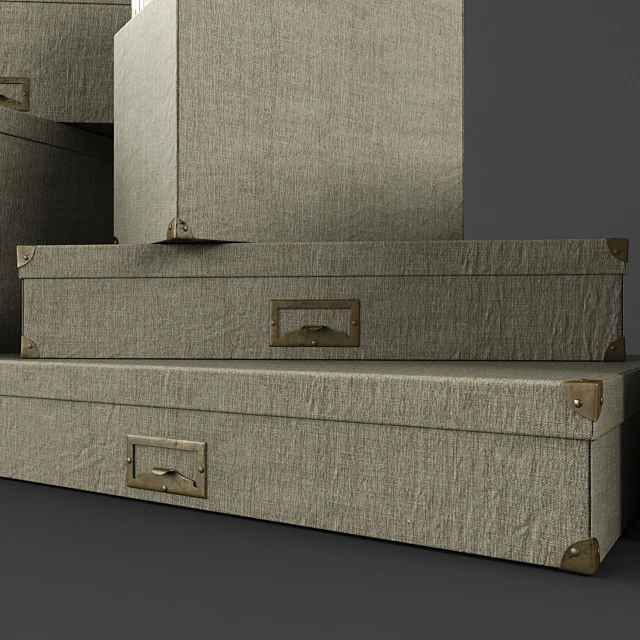 Restoration Hardware / Linen Office Storage Accessories Fog — Descargar