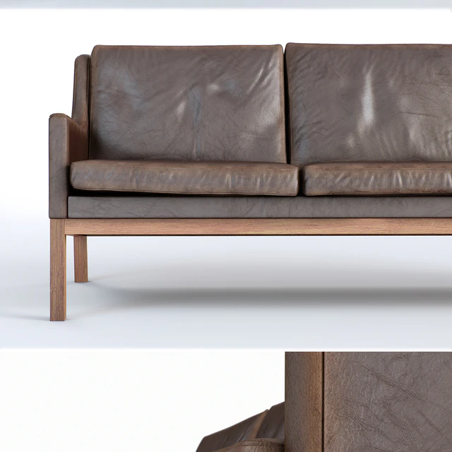 Rare Stylish 1960s Three-Seat Sofa Designed by Kai Lyngfeldt-Larsen — Descargar