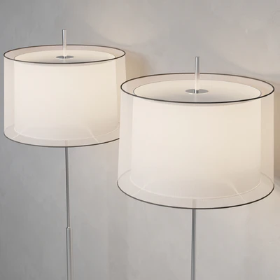 Faro SABA Matt nickel floor lamp — Ver 2