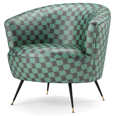 Safavieh Arlette Velvet Retro Mid Century Accent Chair — Ver 5