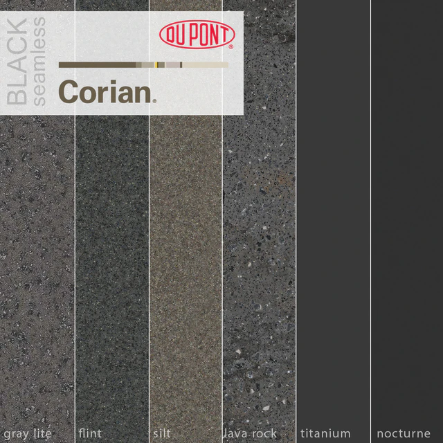 Dupont Corian Kitchen Countertops Black 3 — Скачать