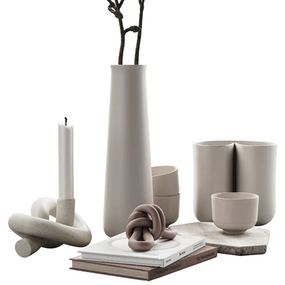 426 decorative set 043 neutral scandi accessories 02 branch & knot — Вид 4