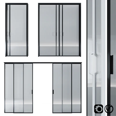 Glass door pocket and swing system — Ver 1